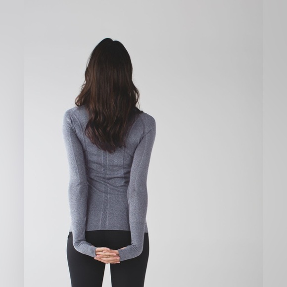 Lululemon Swiftly Long Sleeve Dark Gray Size 8 - Picture 4 of 8